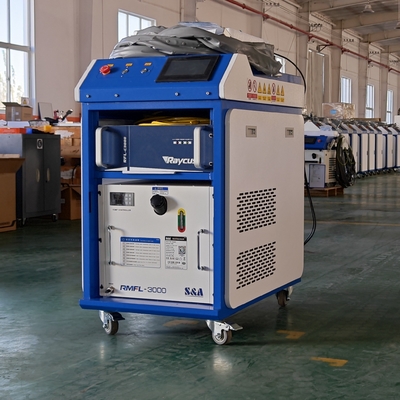 การรับประกัน 5 ปี 4 ใน 1 เครื่องปั่นเลเซอร์ 1500W 2000W 3000W สําหรับโลหะ สังกะสีอลูมิเนียม