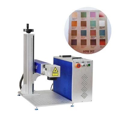 50W 100W Mopa สีเลเซอร์เครื่องหมายสําหรับโลหะเหล็ก 3D Deep Engraving