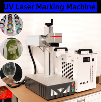 มูลติฟункชัน UV เลเซอร์เครื่องหมาย Wtih เครื่องทําน้ําเย็นสําหรับกระจกไม้หนังอะคริลิค