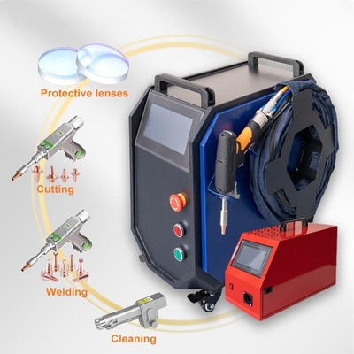 เครื่องเชื่อมเลเซอร์ 1500W 2000W ที่เย็นด้วยอากาศ เครื่องเชื่อมเลเซอร์สําหรับสแตนเลสสแตนเลสทองแดงอลูมิเนียม