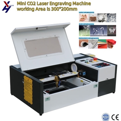 เครื่องตัดเลเซอร์ CNC ราคาถูก 3020 40W 50W สำหรับ ไม้ กระดาษ หนัง อะคริลิค