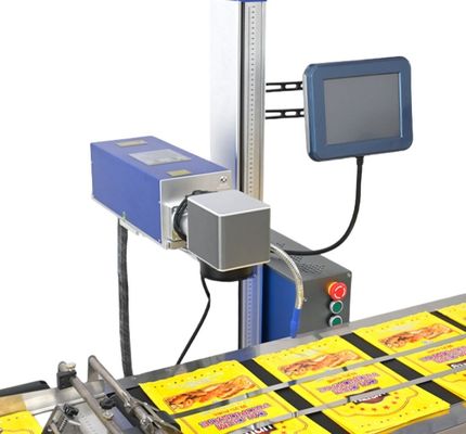 Fiber Laser Wire Marking And Coding Machine For Production Lines Small Businesses 30W 50W 100W Power Options